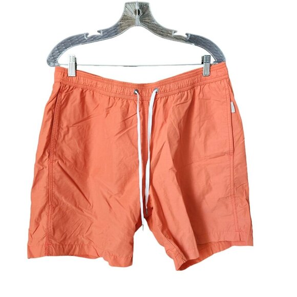 Onia Swim Board Trunks Shorts Men's XL Mesh Lined 7" Orange Beach - Picture 13 of 13